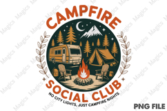 Campfire Social Club ,Camping Png Product Image 1