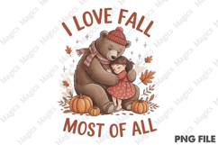 I Love Fall Most of All Png Product Image 2