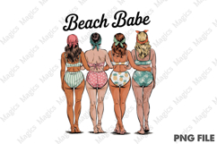 Vintage Coquette Swimsuit Ladies Png Product Image 1