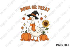 Honk or Treat Halloween Goose PNG, Cute Product Image 2