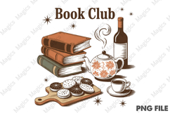 Book Club,Book Lover, Bookworm Png Product Image 1