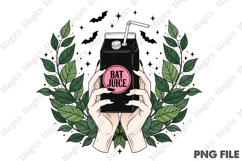 Bat Juice Pink Halloween Png Product Image 1