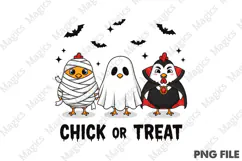 Funny Halloween Chicken Chick or Treat Product Image 1