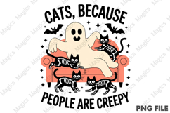 Cats People Are Creepy ,skeleton Cat Png Product Image 1