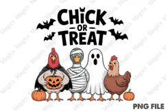 Chick or Treat Png,Halloween Chicken Png Product Image 1