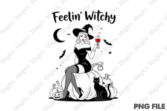 Halloween Vintage Witch Feelin Witchy Product Image 2