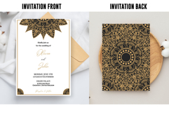 Mandala Wedding Invitation Template | Wedding Invitation Product Image 1