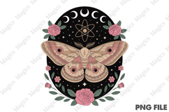 Celestial Lunar Moth Png,Halloween Png Product Image 1