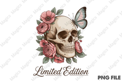 Floral Skull Png,Limited Edition Png Product Image 2