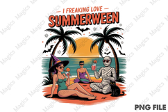 I Freaking Love Summerween PNG Product Image 2