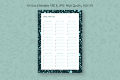 Floral Grocery List Template | Grocery List | Planner Product Image 1