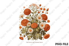 Fall Breeze and Autumn Leaves Png Product Image 2