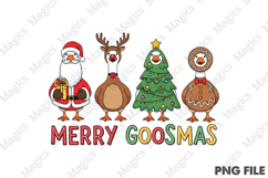 Merry Goosmas Png, Christmas Goose Product Image 1