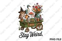 Stay Weird Png,Vintage Apothecary PNG Product Image 2