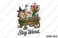 Stay Weird Png,Vintage Apothecary PNG Product Image 2