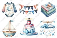 Watercolor Nursery Decor | Ocean Nursery Product Image 1
