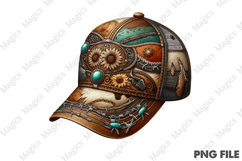 Western Baseball Cap Png Sublimation Product Image 1