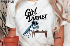 Girl Dinner Png,Mental Health Png Product Image 2