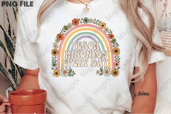 Teach Kindness Every Day Png, Teacher Sublimation Product Image 1