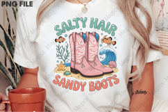 Summer Cowgirl Salty Hair Sandy Boots Product Image 2