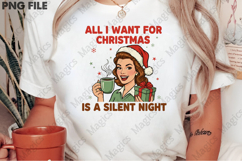 Retro Coffee Christmas Funny PNG Product Image 2