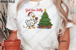 Merry Christmas Goose Png, Got Too Silly Product Image 2