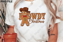 Howdy Christmas Gingerbread Man PNG Product Image 2
