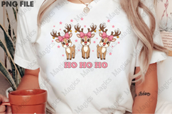 Ho Ho Ho Deer PNG, Christmas Deer Product Image 2
