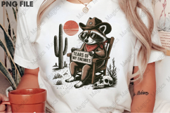 Cowboy Raccoon,Funny Raccoon Png Product Image 2