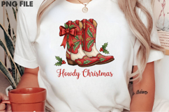 Howdy Christmas Png, Western Christmas Product Image 2