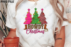 Howdy Christmas Png, Cowgirl Western Png Product Image 2