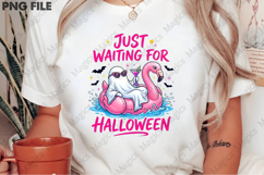 Just Waiting for Halloween Ghost PNG Product Image 2