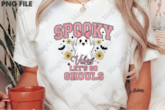 Spooky Vibes Neon PNG, Halloween Varsity Product Image 2