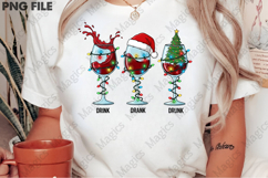 Drunk Funny Wine Christmas PNG Product Image 2