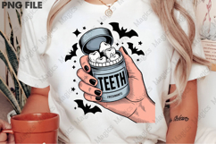 Teeth Candy PNG,Pink Halloween PNG Product Image 1