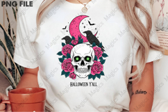 Halloween Pink Raven Sublimation Png Product Image 3