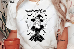 Halloween Vintage Witch Wickedly Cute png Product Image 2