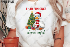 Funny Christmas Goose PNG, Santa Product Image 2