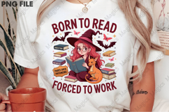 Born to Read Forced to Work Png,witchy Png Product Image 1