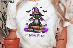 Witch Please Pink Bat Halloween Png Product Image 3