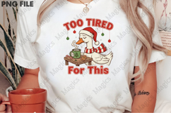 Christmas Tired Goose PNG Product Image 2
