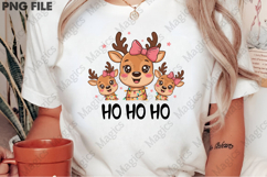 Ho Ho Ho Deer Png, Christmas Deer, Santa Product Image 2