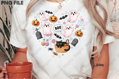 Halloween Pink Heart Sublimation Png Product Image 2