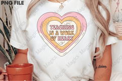 Teaching Is a Work of Heart Png, Teacher Sublimation Product Image 2