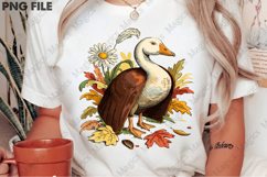 Halloween Silly Goose Floral Boho Png Product Image 2
