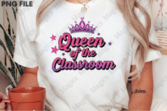 Queen of the Classroom Png, Teacher Sublimation Product Image 2