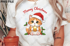 Meowy Christmas Cat T-Shirt Design Product Image 2
