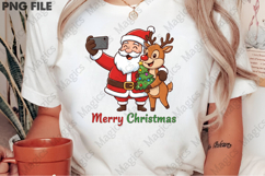Christmas Santa Reindeer PNG Product Image 2