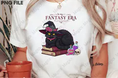 In My Fantasy Era Pink Halloween Cat Png Product Image 2