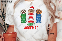 Merry Woofmas Dog Paws Sublimation Product Image 2